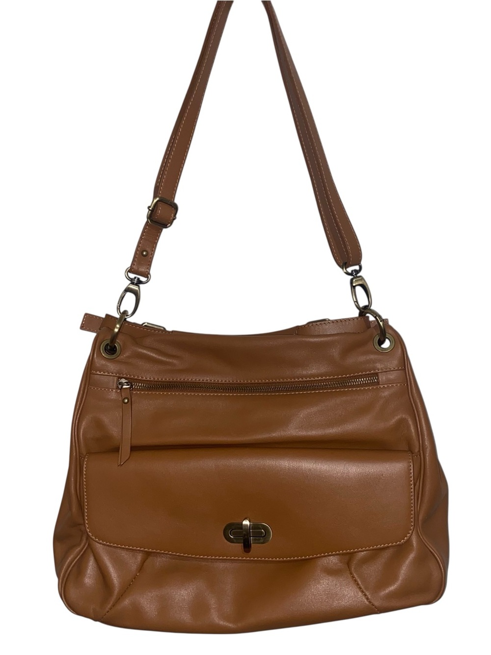 PULICATI Bag Italian Soft Leather Slouchy Vintage Italy Large Purse Career